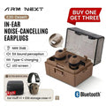 (A Free Gift) ARM NEXT Fieldops Tactical Earbuds E30 Hearing Protection with Bluetooth, 31Db Noise Reduction for Shooting Wireless Tactical Earbuds with Sound Pickup, Bluetooth 5.4, 50H Playtime, LED Display, for Hunting & Work Outdoorfun Fathersdayg